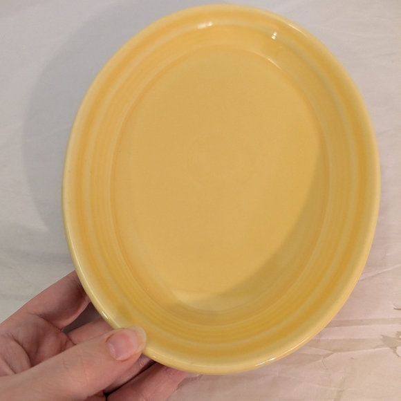 Fiesta 9.5 inch Small Oval Serving Platter in Yellow Color - Picture 2 of 7